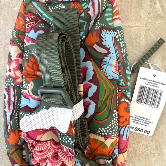 Vera Bradley Small Lorman Sling Backpack - Picture 6 of 7